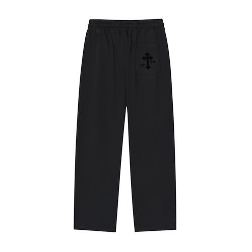 Striped Straight-Leg Sweatpants