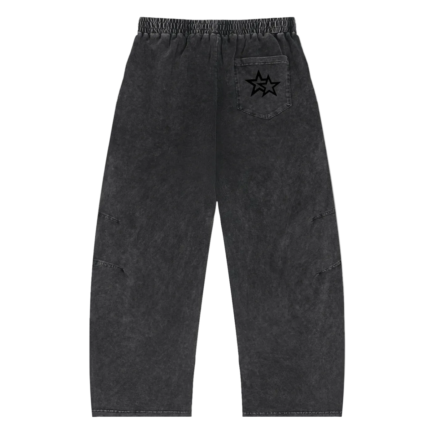 Washed  Drawstring Cotton Pants