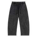 Washed  Drawstring Cotton Pants
