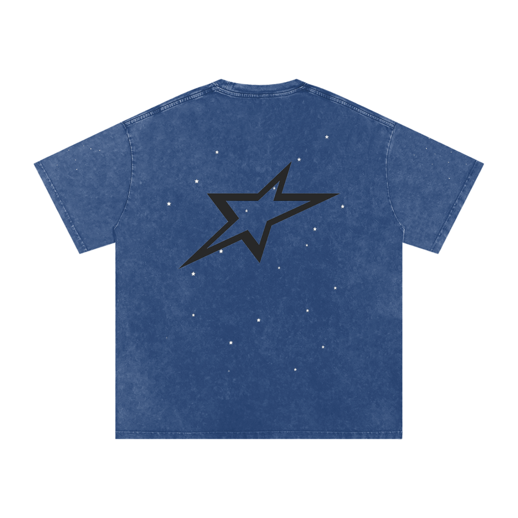 Snow Washed Oversized Cotton T-Shirt
