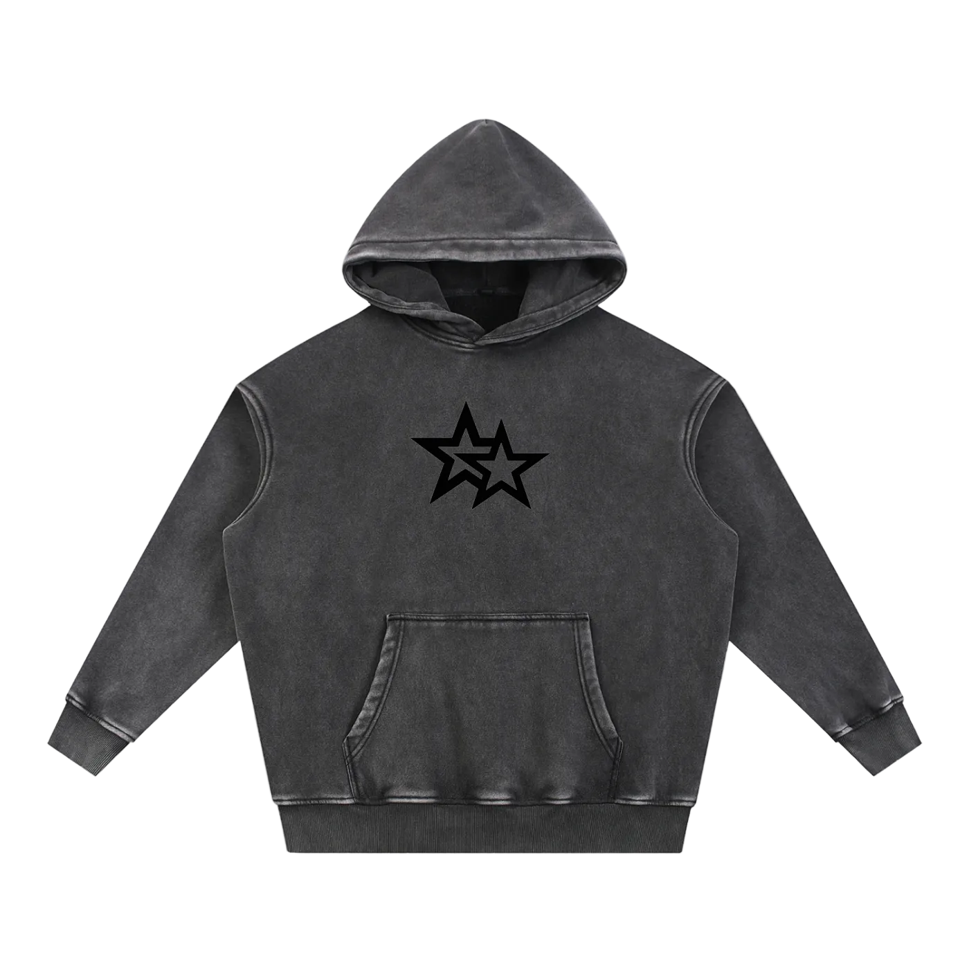 Washed Fleece Oversize Hoodie