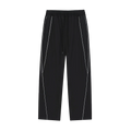 Striped Straight-Leg Sweatpants