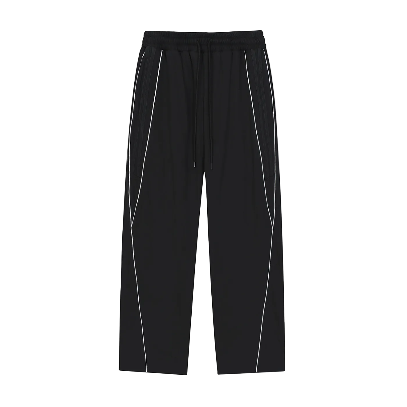 Striped Straight-Leg Sweatpants